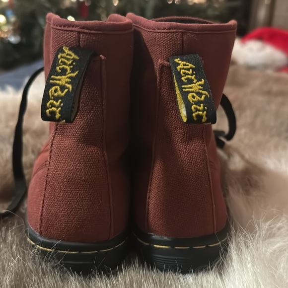 Dr Marten Burgundy shore ditch boots - Picture 3 of 6